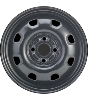 Jante tôle 14 pouces - 4 Trous - 5x14  4x100  ET46  AL54  noir