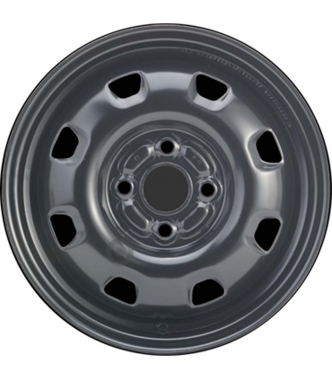 Jante tôle 14 pouces - 4 Trous - 5x14  4x100  ET46  AL54  noir