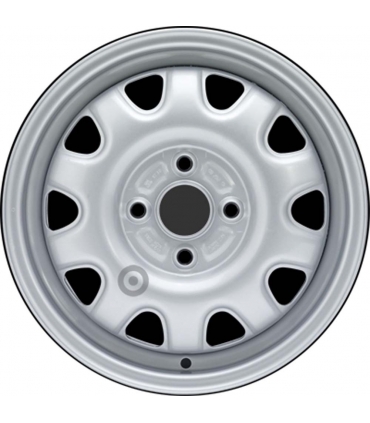 Jante tôle 14 pouces - 4 Trous - 4,5x14  4x100  ET45  AL54  argent