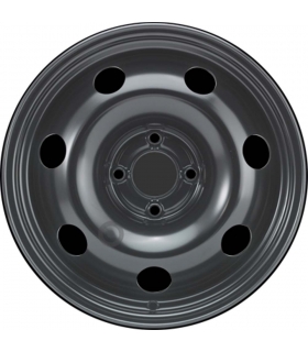 Jante tôle 16 pouces - 4 Trous - 7x16  4x108  ET29  AL65  noir