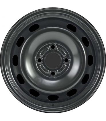 Jante tôle 15 pouces - 4 Trous - 6x15  4x107,95  ET37,5  AL63,35  noir
