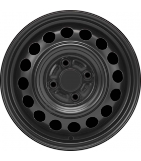 Jante tôle 14 pouces - 4 Trous - 4,5x14  4x100  ET45  AL54  noir