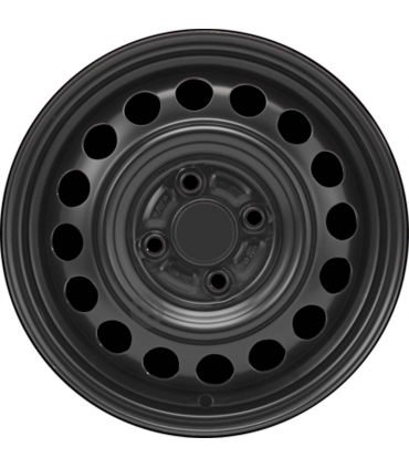Jante tôle 14 pouces - 4 Trous - 4,5x14  4x100  ET45  AL54  noir
