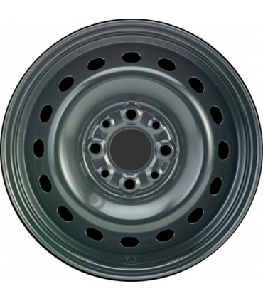 Jante tôle 13 pouces - 4 Trous - 5x13  4x98  ET35  AL58  noir