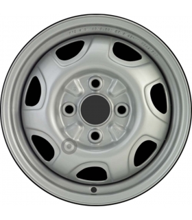 Jante tôle 13 pouces - 4 Trous - 5x13  4x100  ET46  AL56  argent