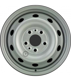 Jante tôle 15 pouces - 5 Trous - 6x15  5x118  ET68  AL71,1  argent