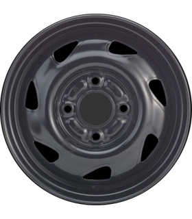 Jante tôle 13 pouces - 4 Trous - 5x13  4x108  ET43,5  AL63,3  noir