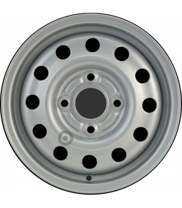 Jante tôle 13 pouces - 4 Trous - 5x13  4x108  ET41  AL63,3  argent