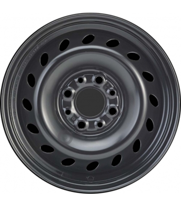 Jante tôle 13 pouces - 4 Trous - 5x13  4x98  ET33  AL58  noir