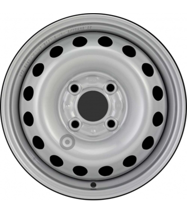 Jante tôle 13 pouces - 4 Trous - 4,5x13  4x100  ET36  AL60  argent