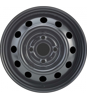 Jante tôle 13 pouces - 4 Trous - 4,5x13  4x100  ET46  AL54  noir
