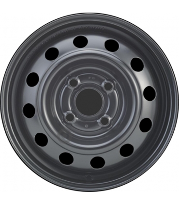 Jante tôle 13 pouces - 4 Trous - 4x13  4x100  ET46  AL54  noir