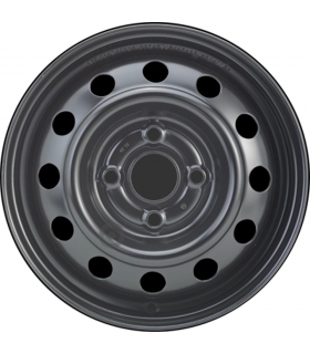 Jante tôle 13 pouces - 4 Trous - 4x13  4x100  ET46  AL54  noir