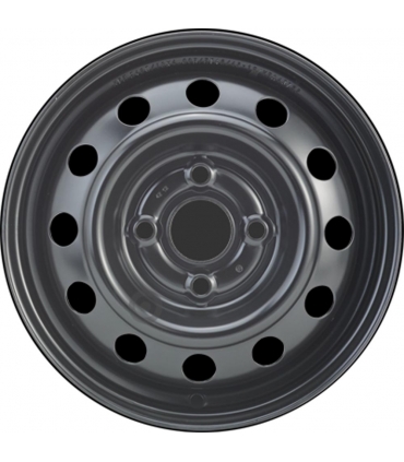 Jante tôle 13 pouces - 4 Trous - 4x13  4x100  ET46  AL54  noir