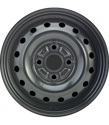 Jante tôle 13 pouces - 4 Trous - 4x13  4x100  ET40  AL54  noir
