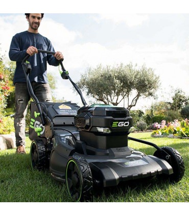 Tondeuse gazon batterie Tractée Egopower carter acier 50 cm Batterie 5 Ah LM2021-SP