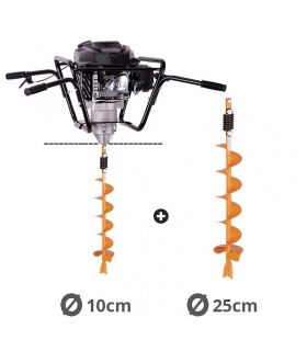 Tarière motorisée 4 temps 150 cm3 - vrilles 10 et 25cm Villager VPH 170