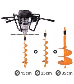 Tarière thermique 4 temps 150 cm3 3,4 cv Villager VPH 170