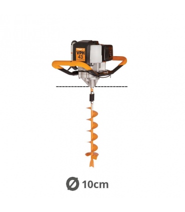 Tarière thermique 43cc 2 temps Villager VPH 43 mèches 10cm