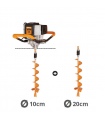 Tarière thermique 43cc 2 temps Villager VPH 43 Mèches 100 200mm