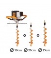 Tarière thermique 43cc 2 temps Villager VPH 43 avec vrilles 10 20 et 25cm