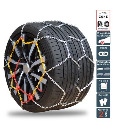 Chaînes neige pneu 285/30R18, montage rapide acier 9mm - Polaire 0130-PR9C-30