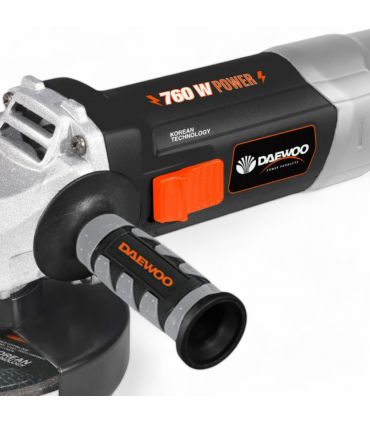 Meuleuse d'angle filaire 115 mm 720 W, vitesse 12000 tr/min - DAEWOO DAAG115-76L