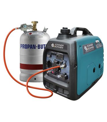 Générateur inverter à essence-gaz  3,1Kw, 145cc - Könner  Söhnen KS 3100iG S