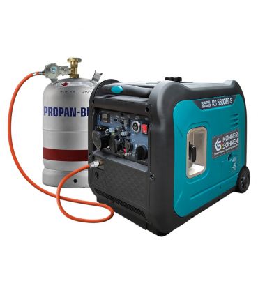 Générateur à essence-gaz de type inverter 5500W - Könner  Söhnen KS 5500iEG S