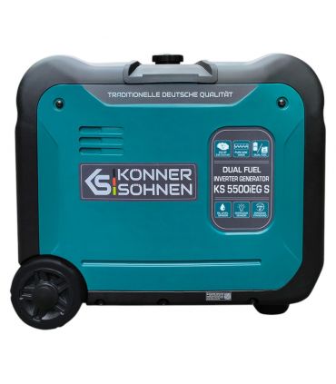 Générateur à essence-gaz de type inverter 5500W - Könner  Söhnen KS 5500iEG S