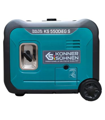 Générateur à essence-gaz de type inverter 5500W - Könner  Söhnen KS 5500iEG S