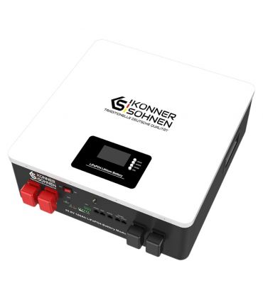 Batterie lithium-fer-phosphate 24V 100Ah avec BMS, écran LCD, Wi-Fi - KS LB 24-100