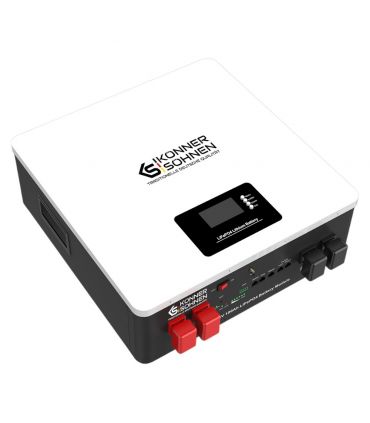 Batterie lithium-fer-phosphate 24V 100Ah avec BMS, écran LCD, Wi-Fi - KS LB 24-100