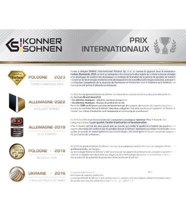 Fendeuse thermique verticale et horizontale 27 t, bûche 650x550 mm- Könner  Söhnen KS 27THG 65/55