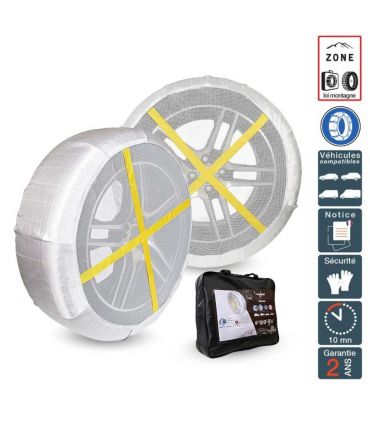 Chaussettes de neige Ultra résistantes Montage facile pour pneu 225/60R13 Polaire 0G76-PRSC-4