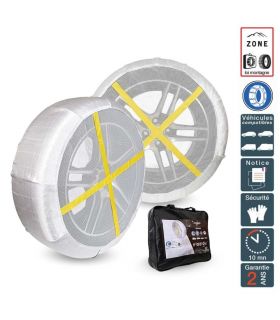 Chaussettes de neige Ultra résistantes Montage facile pour pneu 205/65R13 Polaire 0G76-PRSC-2