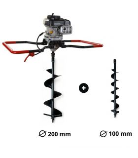 PACK Tarière Thermique 4 Temps 149 cm3 - 2 Mèches Ø 100 mm et Ø 200 mm Incluses - DUNSCH DU46150DV PACK Tarière Thermique 4 Temps 149 cm3 - 2 Mèches Ø 100 mm et Ø 200 mm Incluses - DUNSCH DU46150DV
