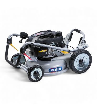 Tondeuse essence tractée 46 cm pour professionnels, mulching, moteur Honda 201cm³ - GRIN PM46A-HONDA