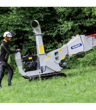 Broyeur de branches à chenilles GRIN, 120mm, Briggs  Stratton 627cc - BIOCH120-CROSS