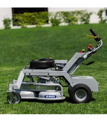 Tondeuse thermique professionnelle 90 cm, mulching 5200 m²/h, braquage zéro turn - GRIN XM90A