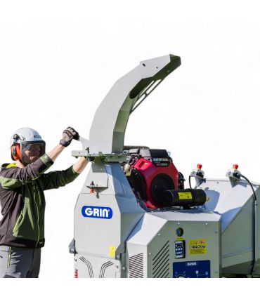 Broyeur thermique GRIN 150mm, moteur HONDA 690cc, attelage remorque - BIOCH150-ROAD