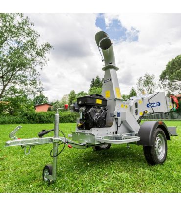 Broyeur de végétaux GRIN, 120mm, Briggs  Stratton 627cc, attelage remorque - BIOCH120-ROAD