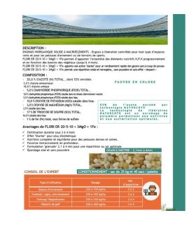 Engrais starter Flori ER 20-5-10   3 MgO   1 Fe (3/4) 25kg, idéal relance printemps - Florivert NEG01810