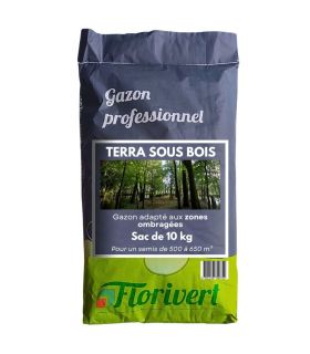 Graine de gazon Terra Sous Bois 10 kg pour esthétique et forte densité - Florivert 1201804 Graine de gazon Terra Sous Bois 10 kg pour esthétique et forte densité - Florivert 1201804