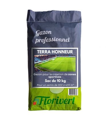 Semis pour gazon Terra Honneur 10 kg, pour un excellent aspect et tontes rases - Florivert 1202065