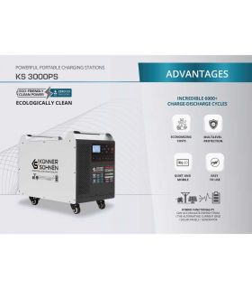 Centrale électrique portable, 3000W - Könner  Söhnen KS 3000PS Centrale électrique portable, 3000W - Könner  Söhnen KS 3000PS