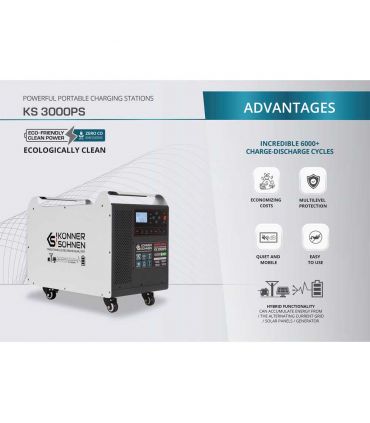 Centrale électrique portable, 3000W - Könner  Söhnen KS 3000PS