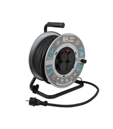 Enrouleur de câbles, 30M de câble - Könner  Söhnen KS CRM-30M