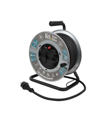 Enrouleur de câbles, 30M de câble - Könner  Söhnen KS CRM-30M