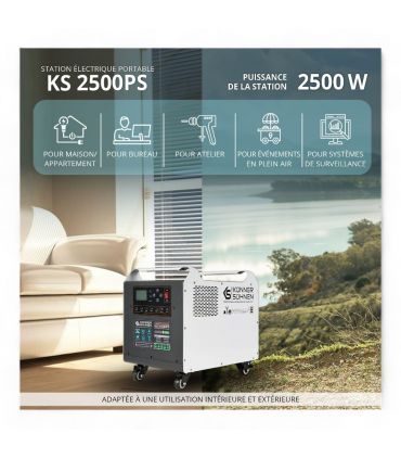 Station d'énergie portable, 2500W - Könner  Söhnen KS 2500 PS